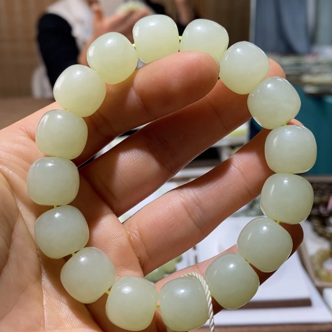 和田玉未镶嵌手链114