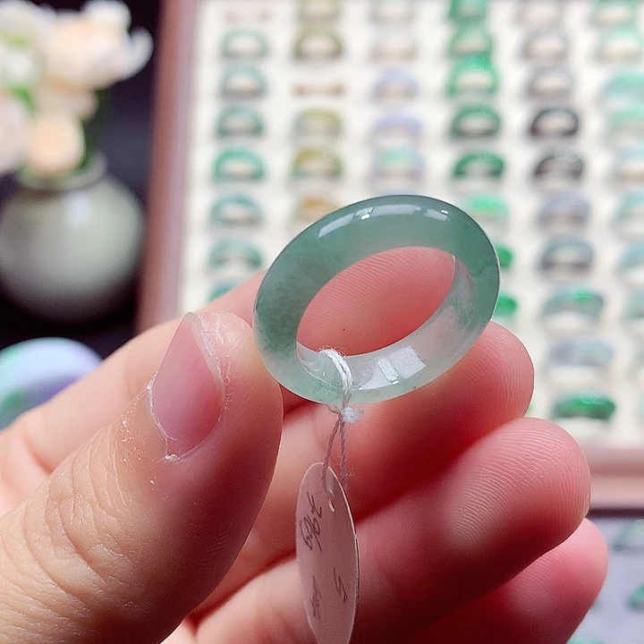 翡翠未镶嵌戒指17-18号