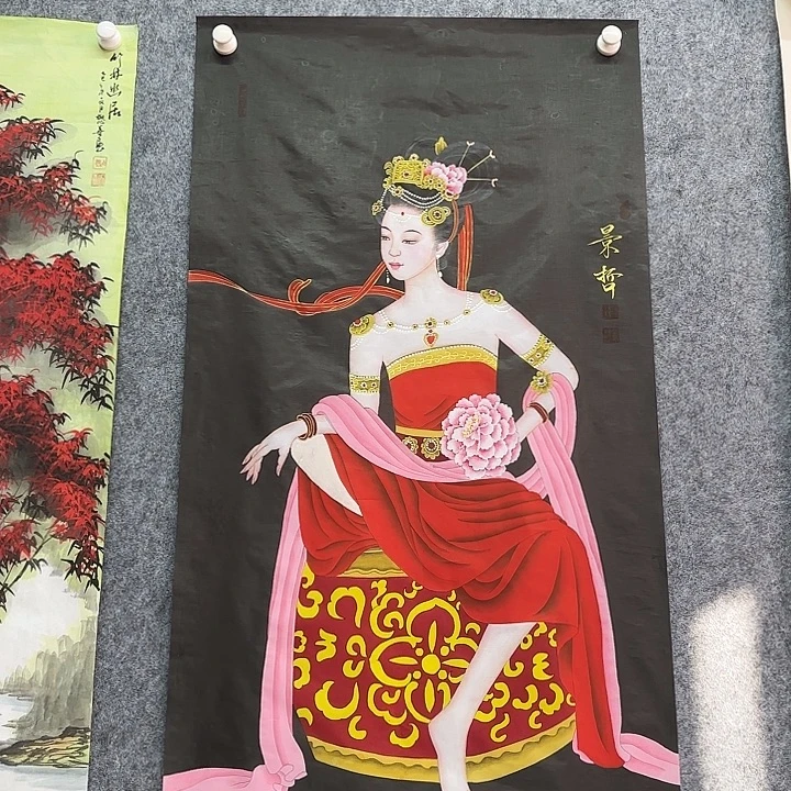 真人手绘国画作品9999