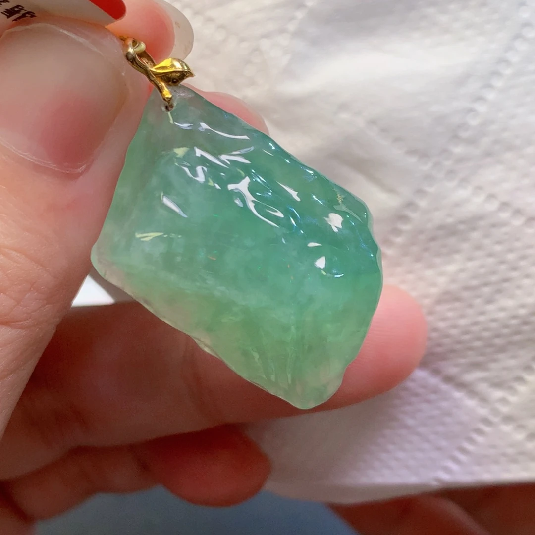 翡翠未镶嵌吊坠(不含链)