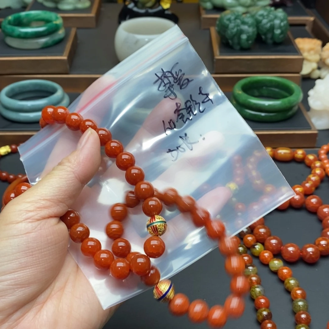 玛瑙/玉髓套链未镶嵌挚*