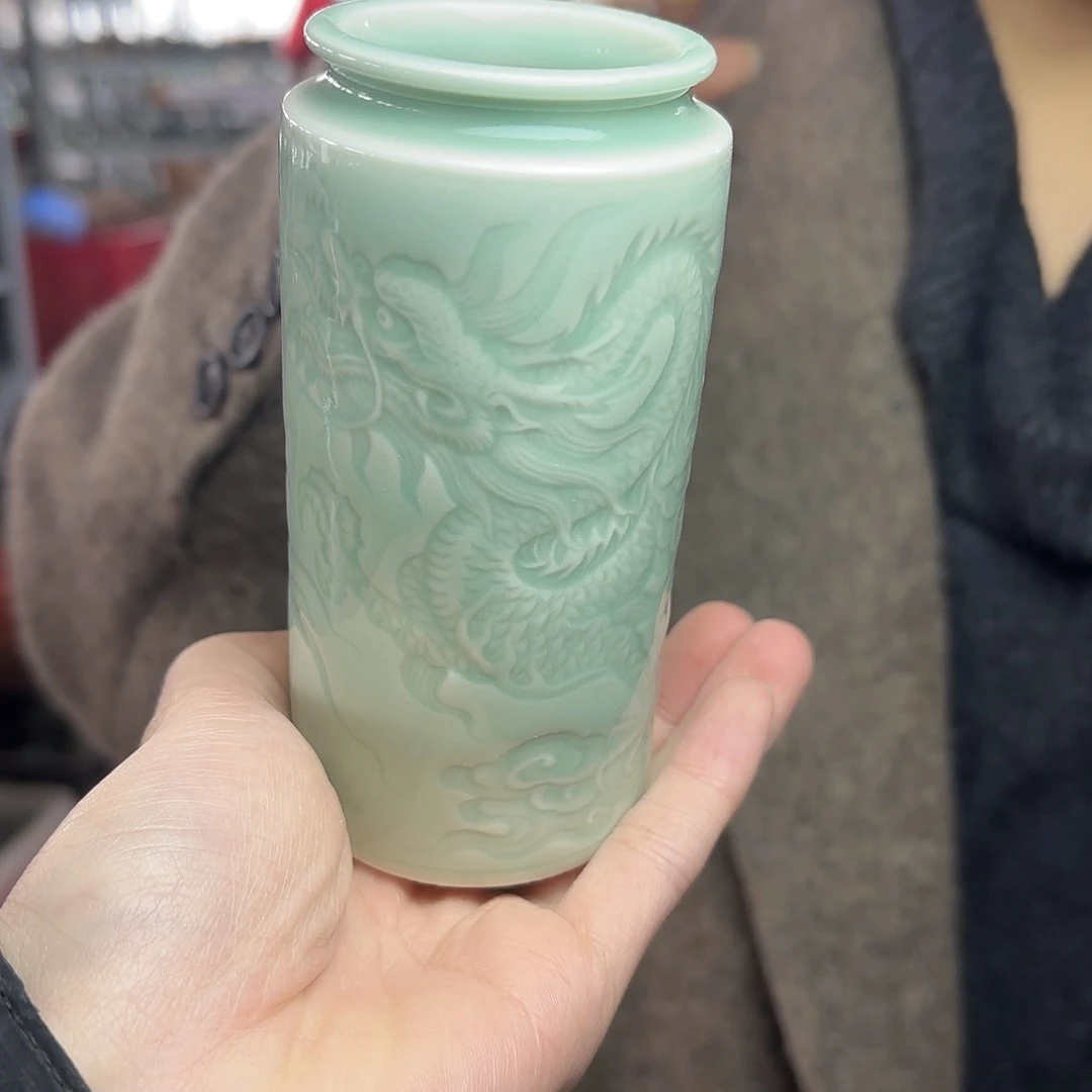 龙泉云间青瓷小米茶器