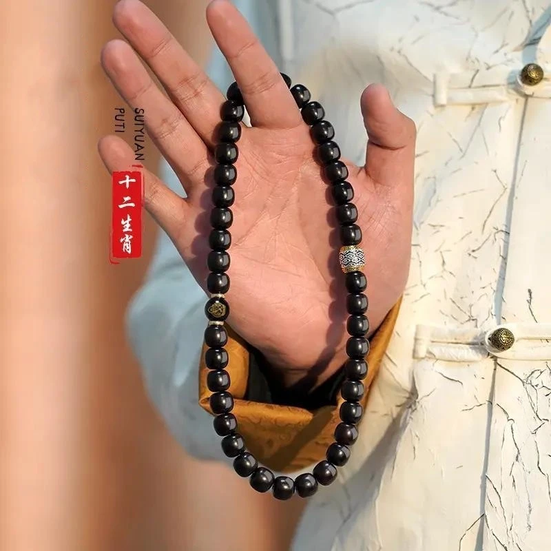 【十二生肖】11mm菩提双圈手串溏心老料生肖文玩手持盘玩菩提子手链