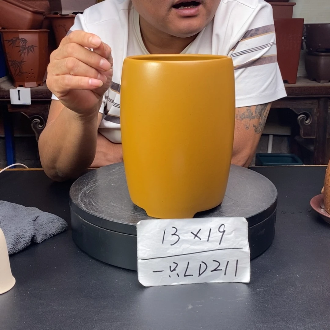 紫砂花盆货号一只LD211