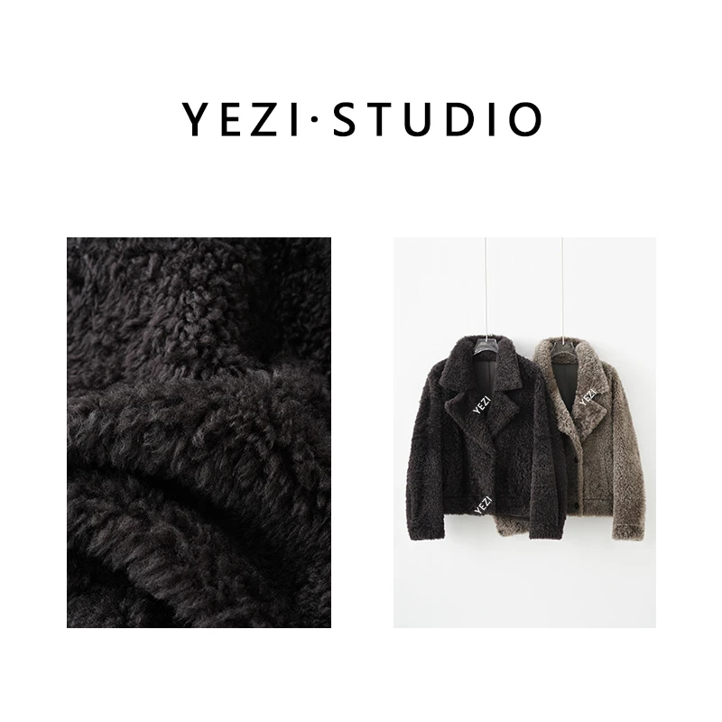 【阿勒泰】西班牙欧若拉皮毛一体软糯老钱廓形翻领皮草外套25430080