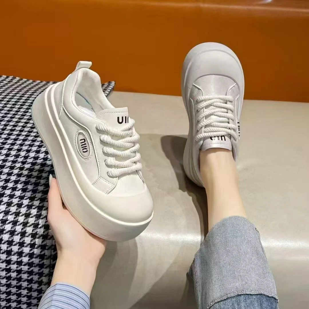 507 经典 增高厚底 轻便 低帮板鞋 网红韩版女鞋时尚 透气 春夏