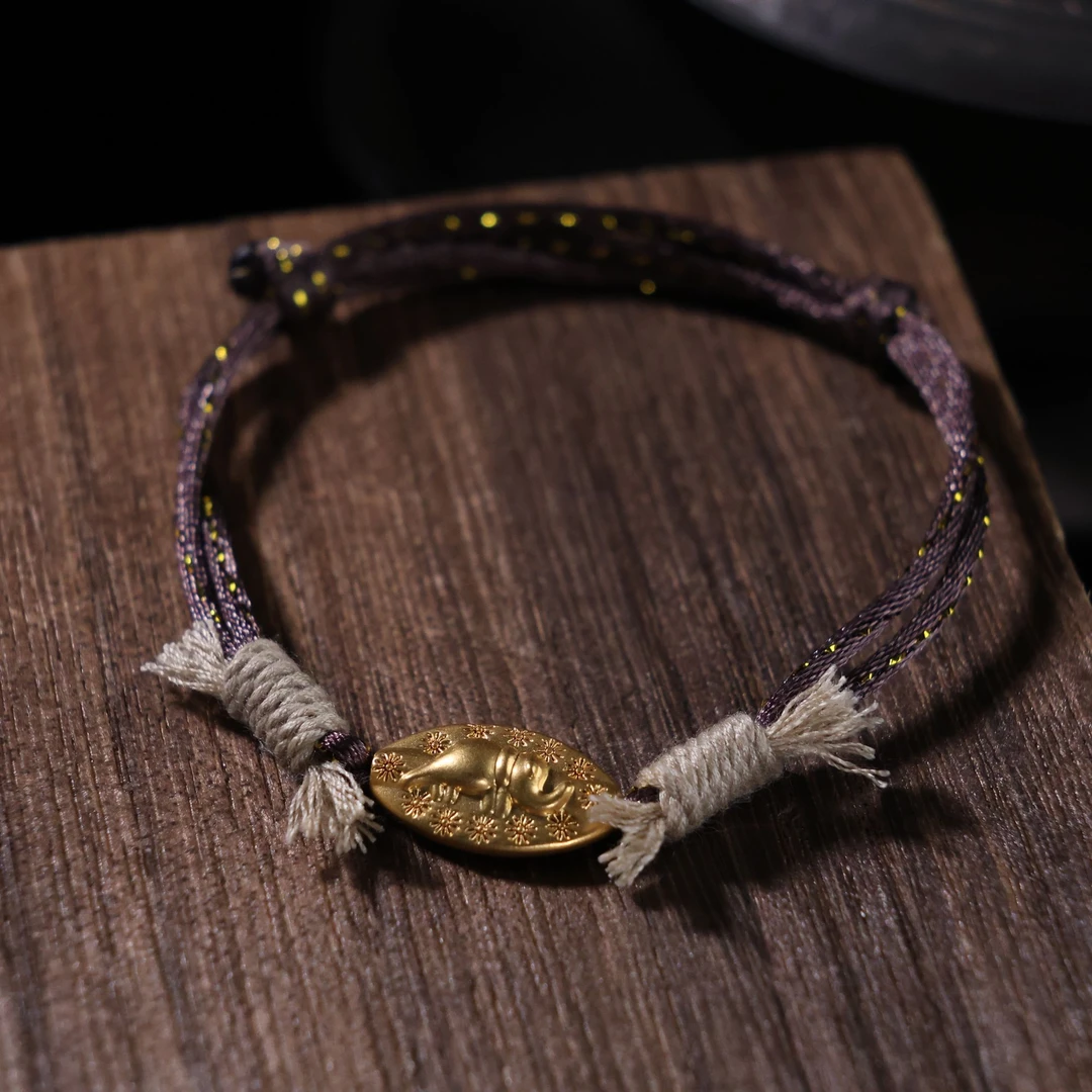 【思嘉】5D金·聚贝才系列·18K金象神手绳 |多样性发一 AJ0486