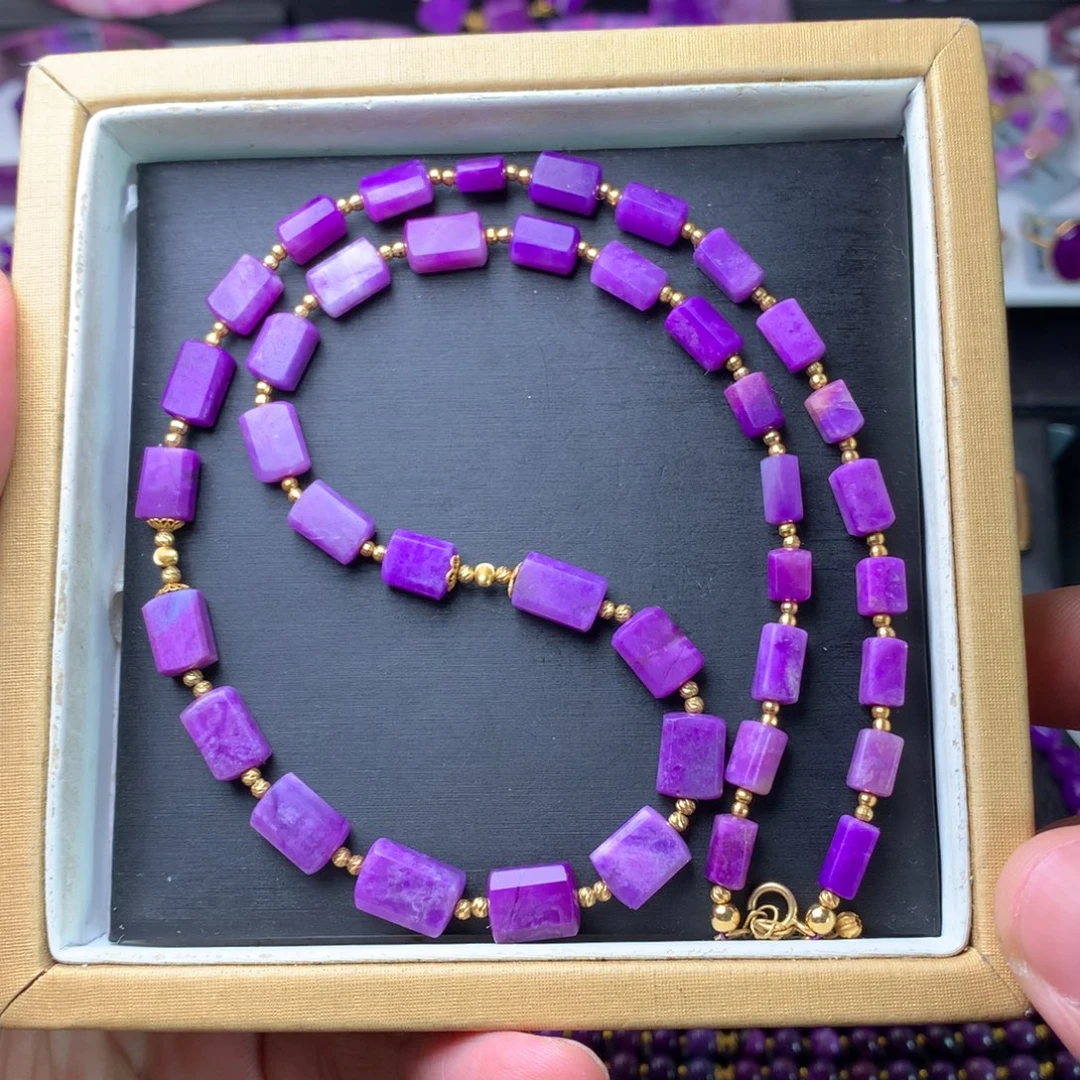 苏纪石（舒俱来）18K金镶嵌项链