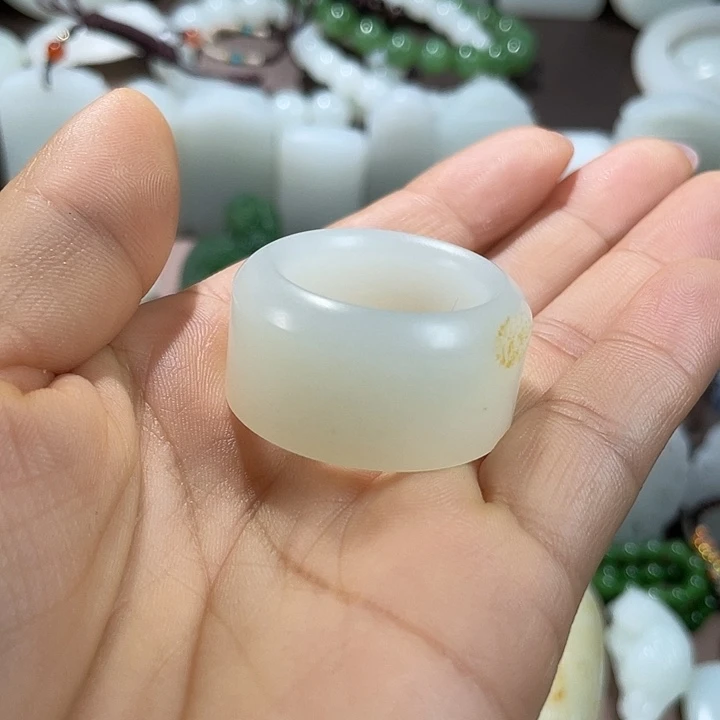 和田玉（白玉）板指未镶嵌