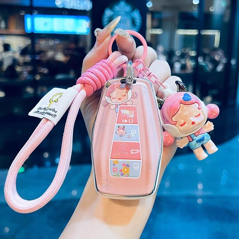 专用吉利钥匙套星越l星瑞博越缤越cool缤瑞icon帝豪牛仔车扣25款