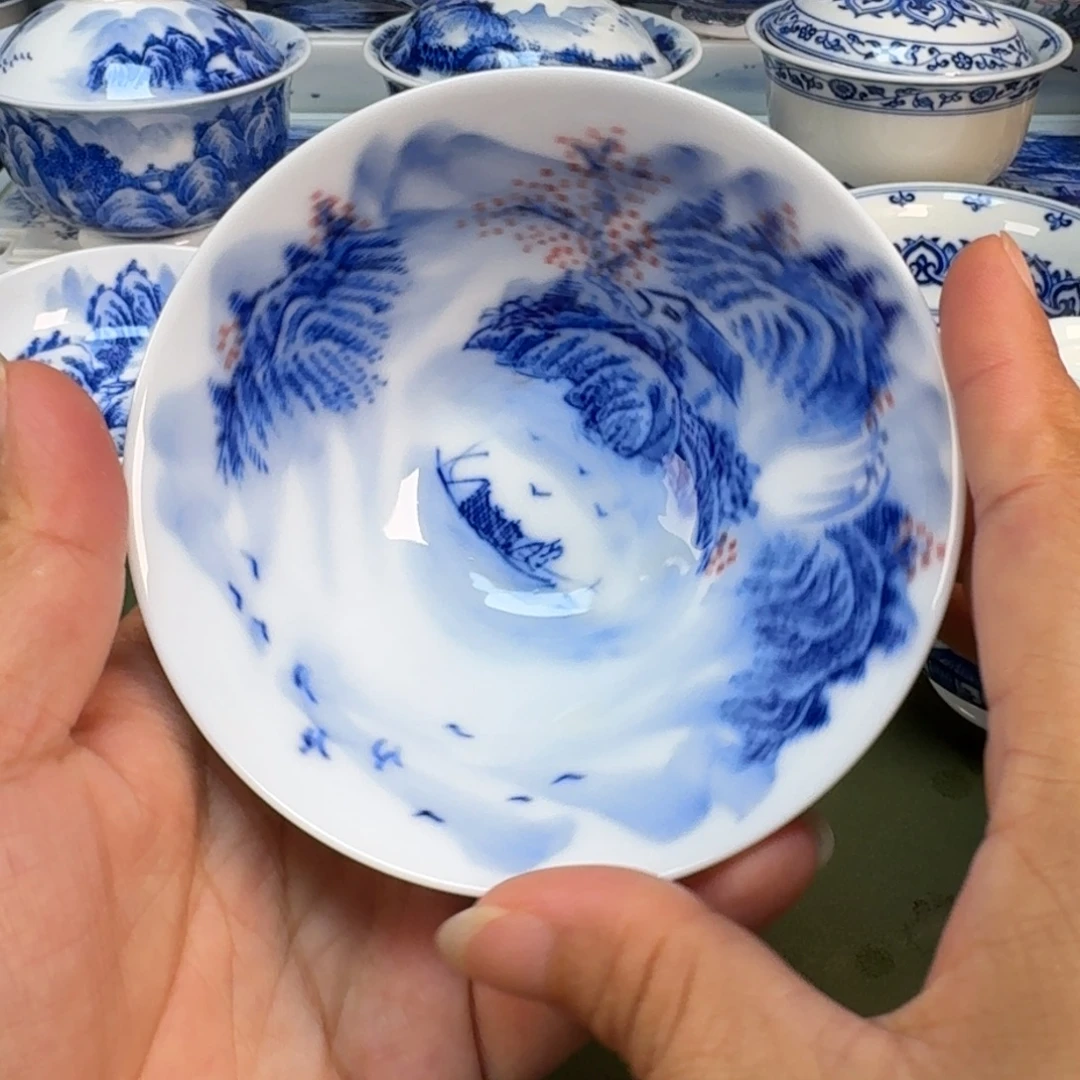 景德镇纯手绘茶具圆圆298