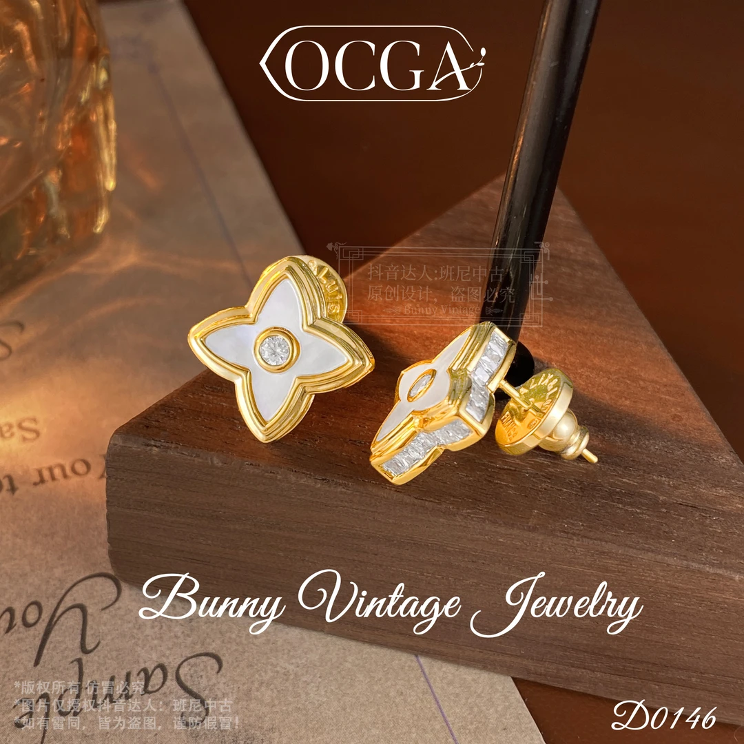 镀K金D0146 法★【巴黎风尚】冬OCGA 欧斯伽斯 耳钉