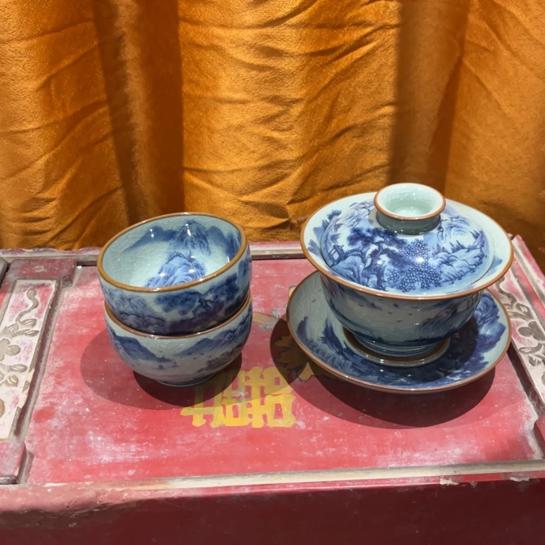 杯玛*景德镇柴烧手工手绘陶瓷