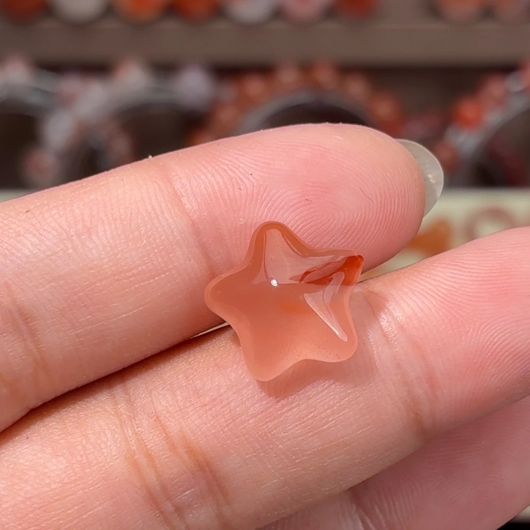 未镶嵌川料南红玛瑙星星