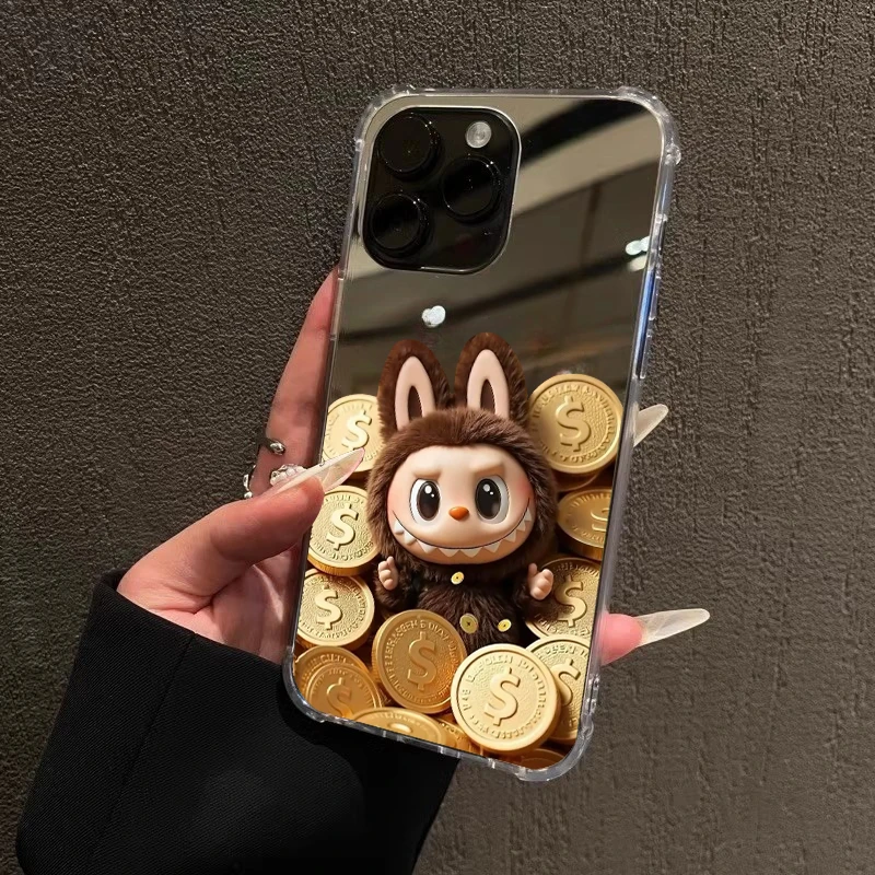 暴富labubu手机壳适用苹果16promax小米151213VIVO华为OPPOReno14