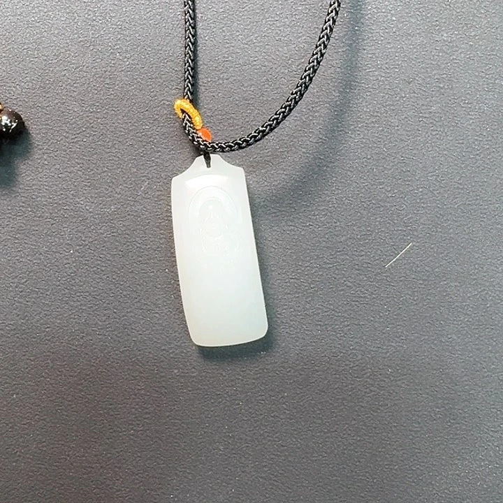 和田玉颈饰未镶嵌小**?717-1和田玉小弥勒挂饰