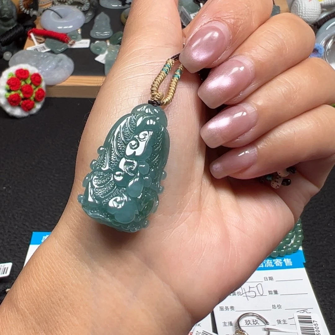 翡翠未镶嵌颈饰天然A货缅甸翡翠