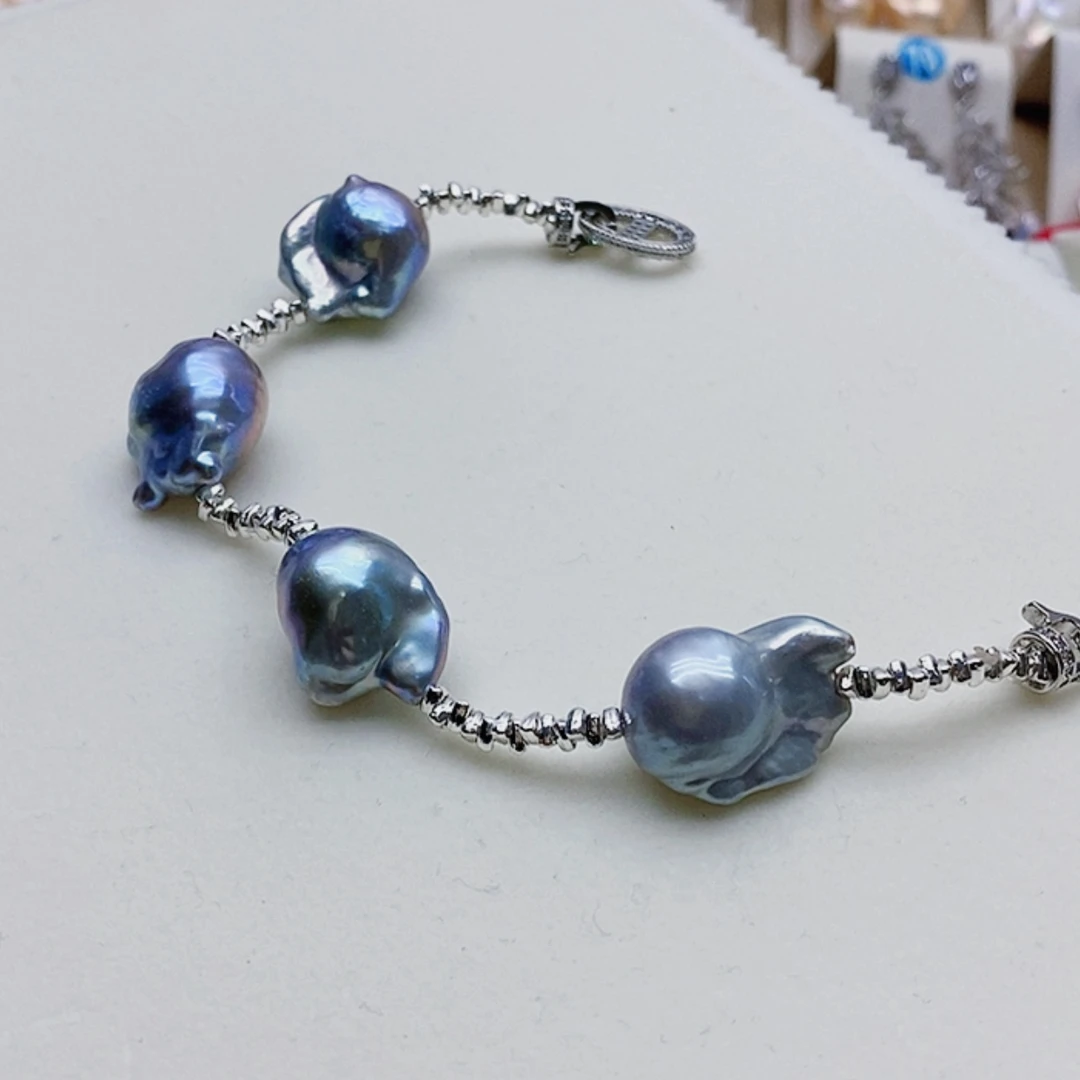 【闪购商品】淡水珍珠耳饰银S925镶嵌