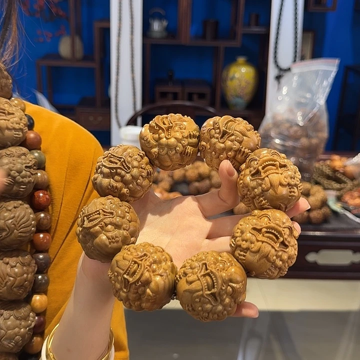 维腊木（绿檀）其他5.0貔貅单圈八方招财