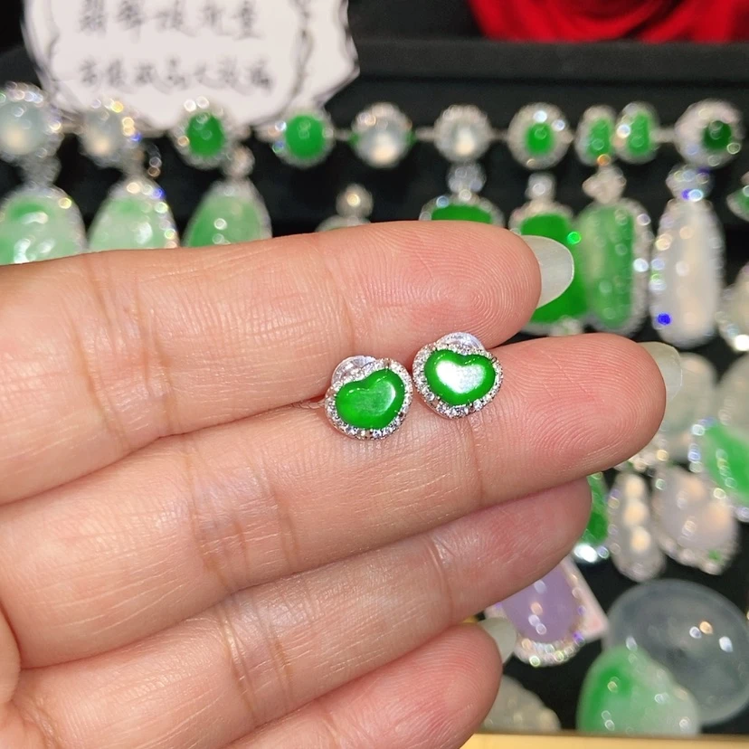 【闪购商品】未镶嵌翡翠耳饰天然翡翠