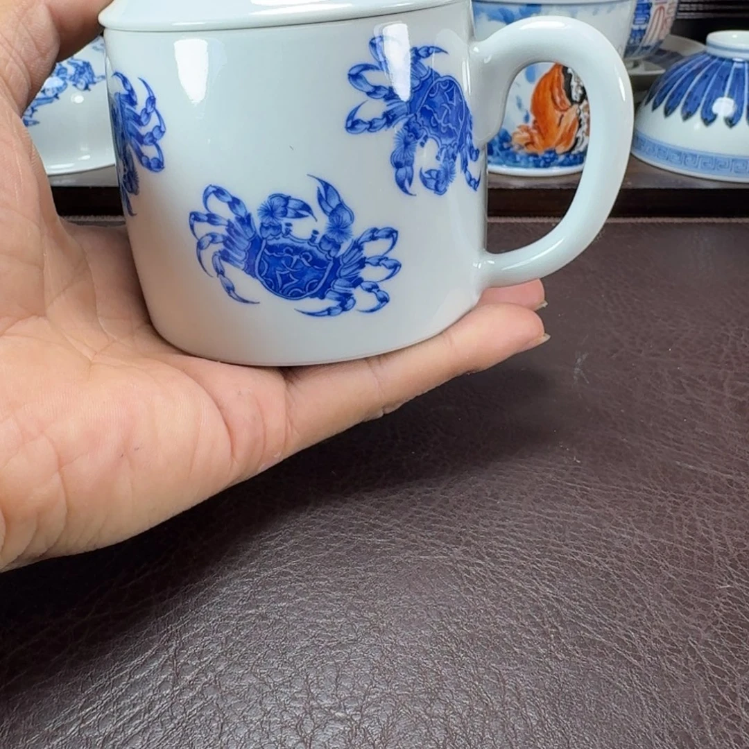 瓷片当代景德镇陶瓷手绘茶具