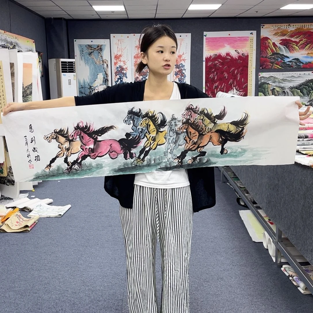 国画作品小姐姐放漏…