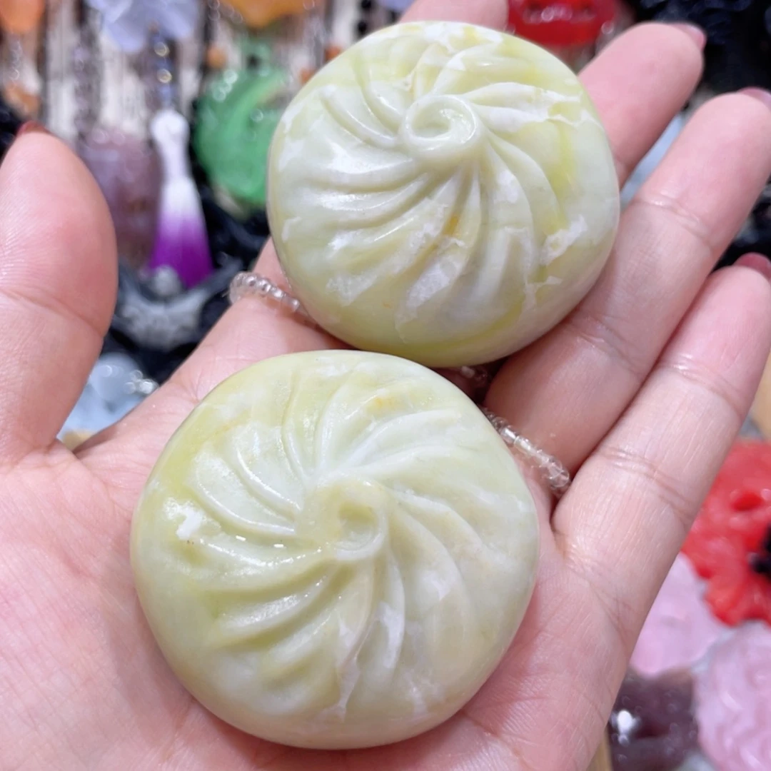 【闪购商品】未镶嵌岫玉颈饰落*圆37手把