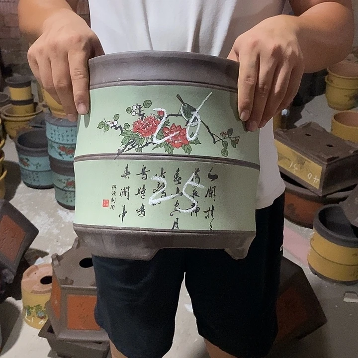 紫砂花盆紫砂花盆