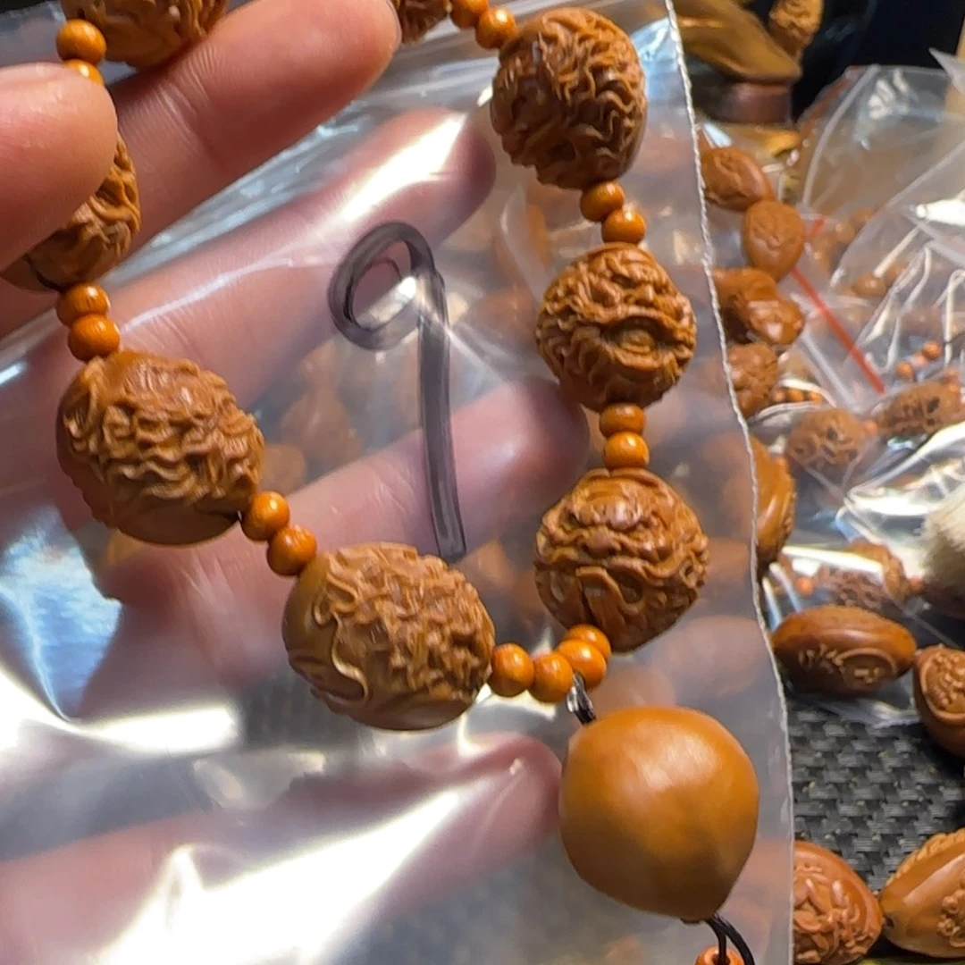 橄榄核手串/手链尖**薄福禄寿