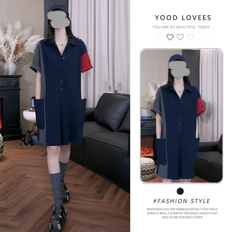 2025夏新款女装宽松显瘦短袖设计感韩版简约连体裤高级设计感大方