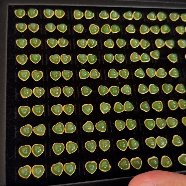 和田玉未镶嵌颈饰多样性，发一对