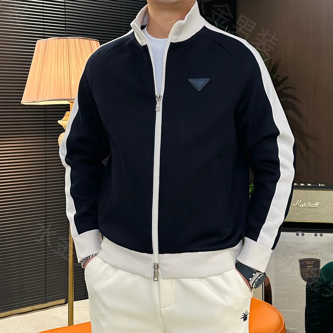 2025男装男士潮流时尚百搭舒适高端轻奢简约薄面外套休闲夹克2530