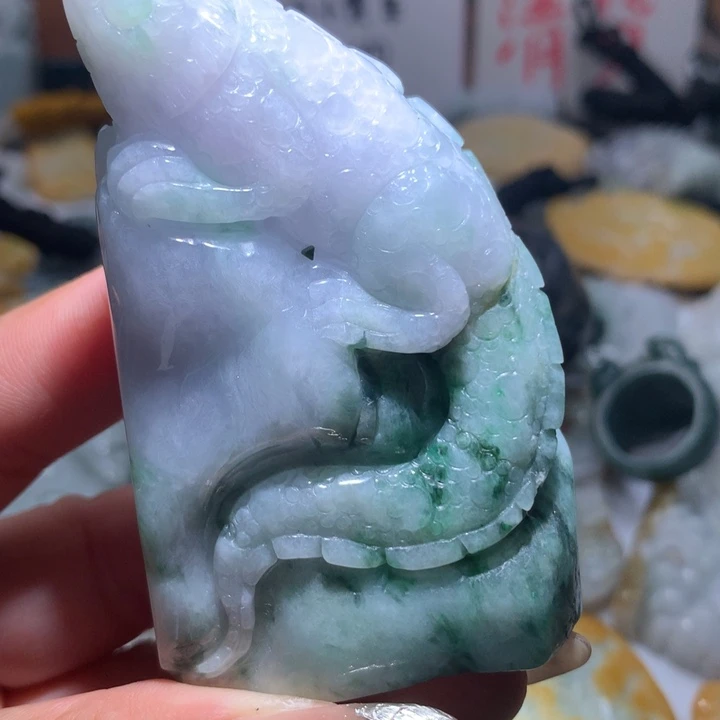 翡翠未镶嵌颈饰保真天然A货翡翠