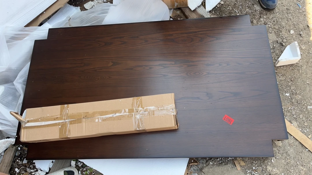 餐桌水曲柳带腿140×80×75瑕疵无售后孙1601