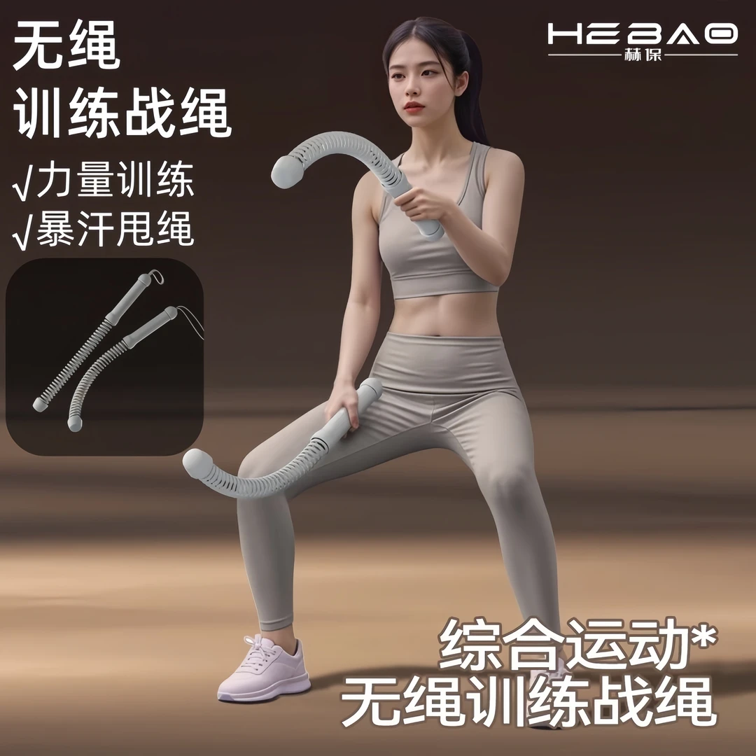 多功能无绳战绳健身甩绳暴汗家用男女士体能训练运动器材力量训练
