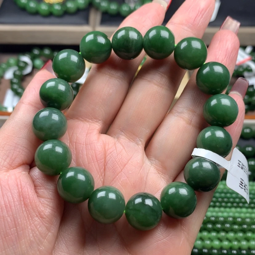 【闪购商品】和田玉（碧玉）手链未镶嵌13