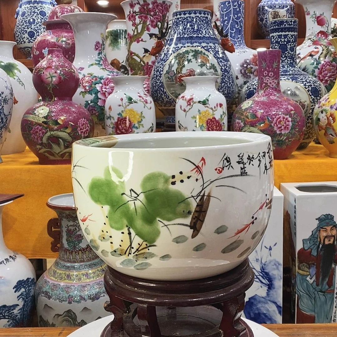 摆件知*景德镇陶瓷聚宝盆
