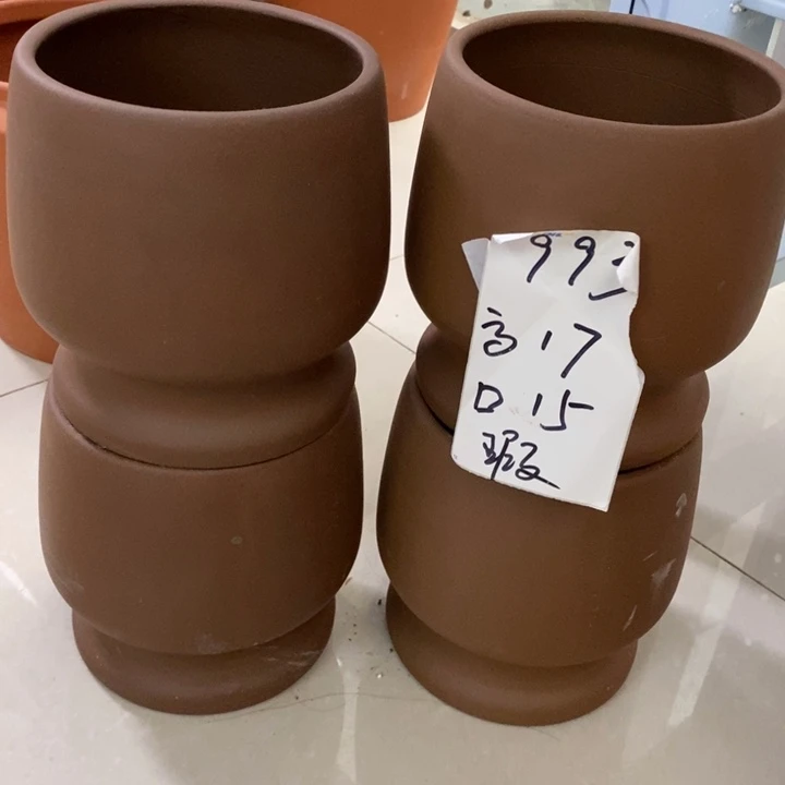 粗陶红陶绿植花盆993