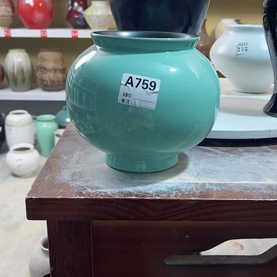 瓶高23口14.5。陶瓷花瓶摆件。759