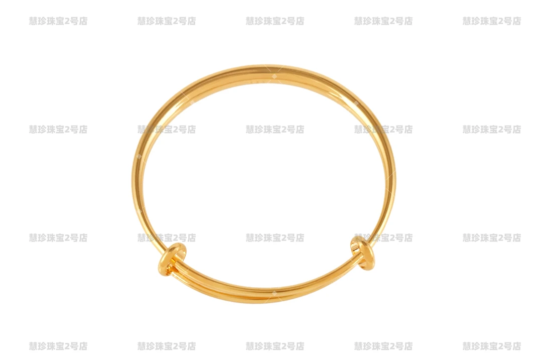 镀K金手镯 S0002活口素圈手镯