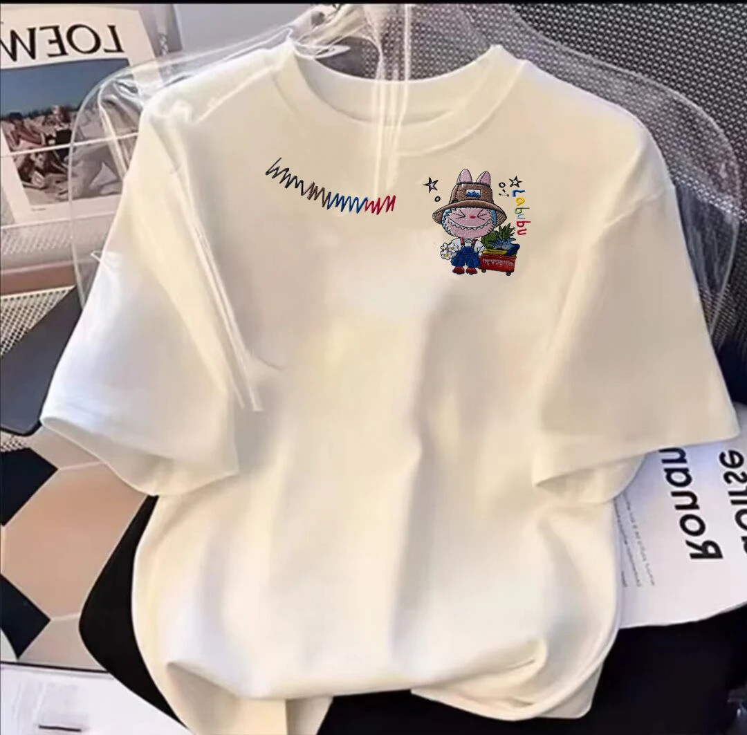 LB【宠粉福利】LY上新女款时尚休闲百搭夏季潮流春夏t恤圆领印花