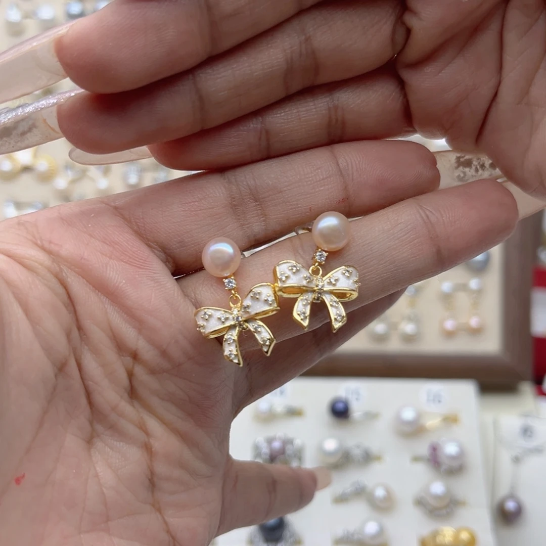 小***u戒指合金淡水珍珠