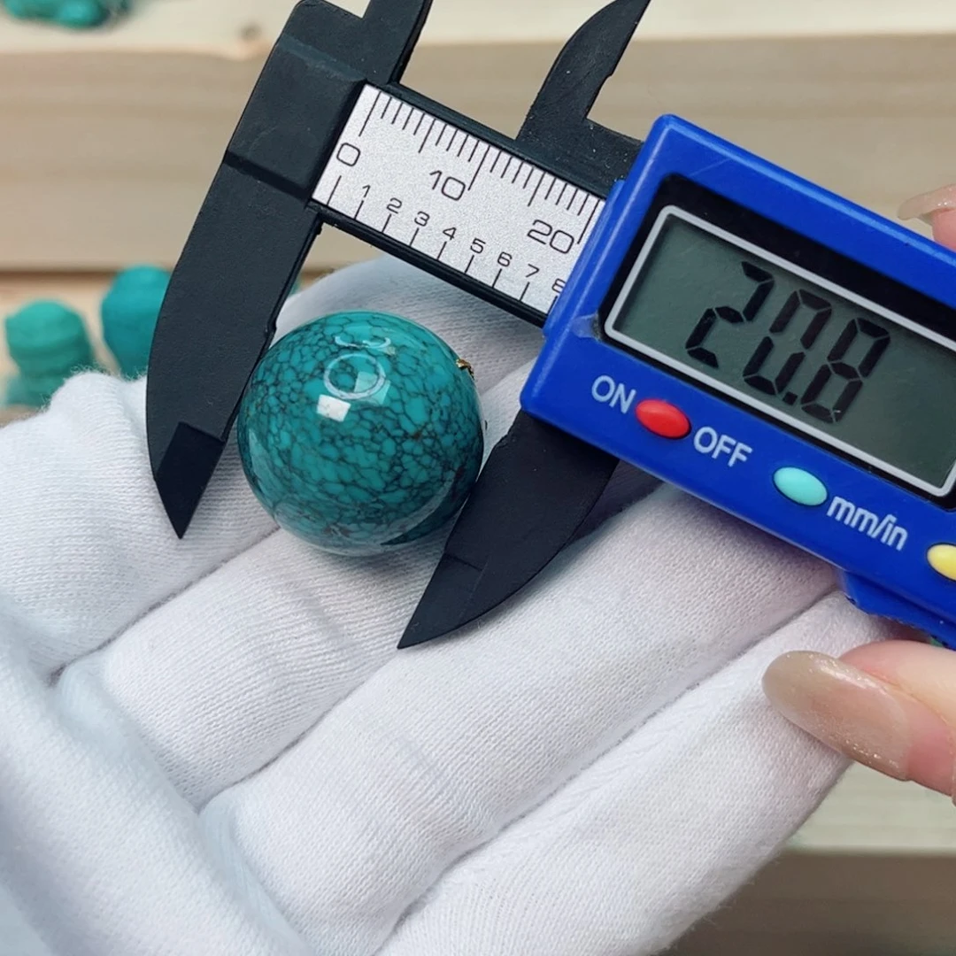 绿松石圆珠未镶嵌