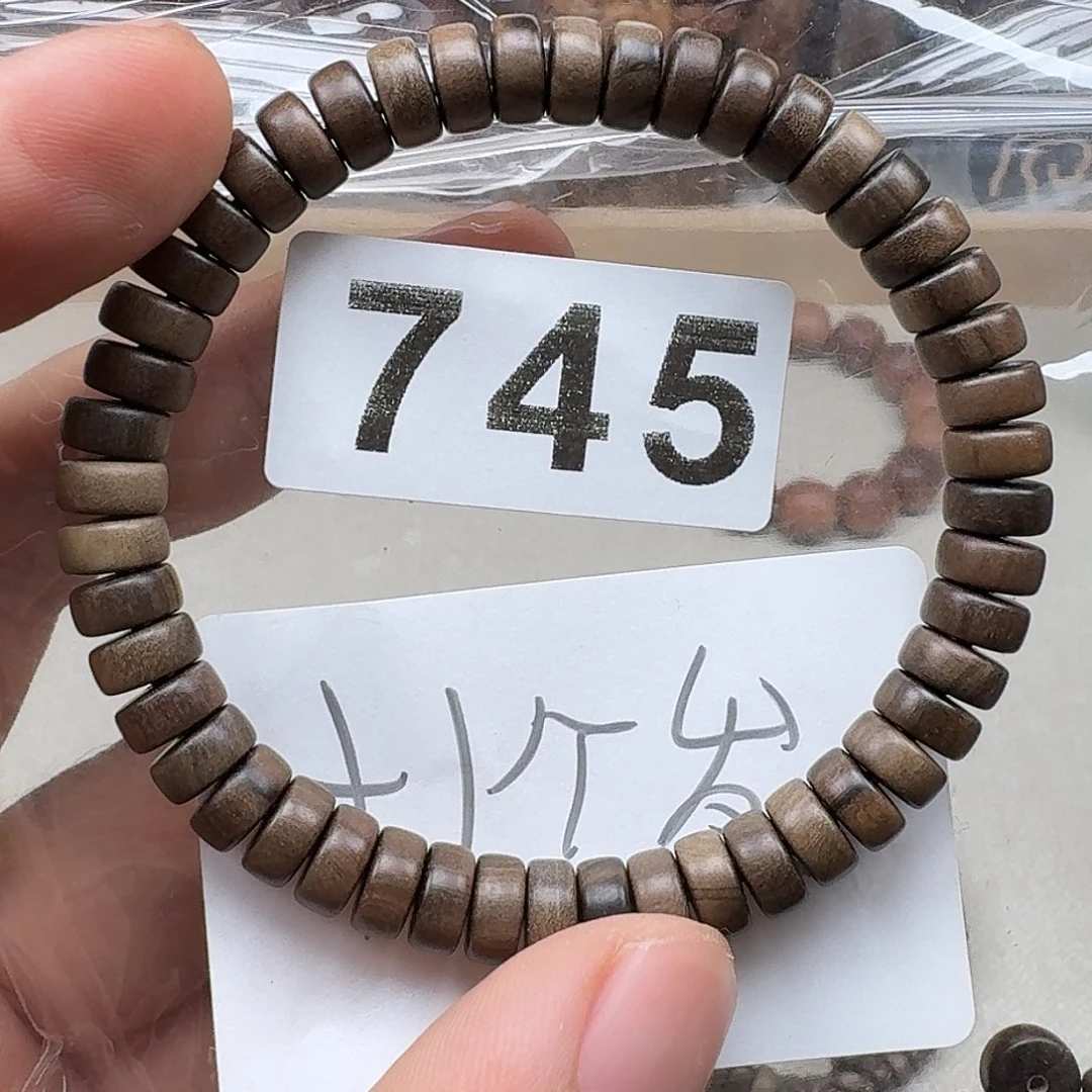 檀香木手串/手链花珠阴沉老山檀香3.8×8