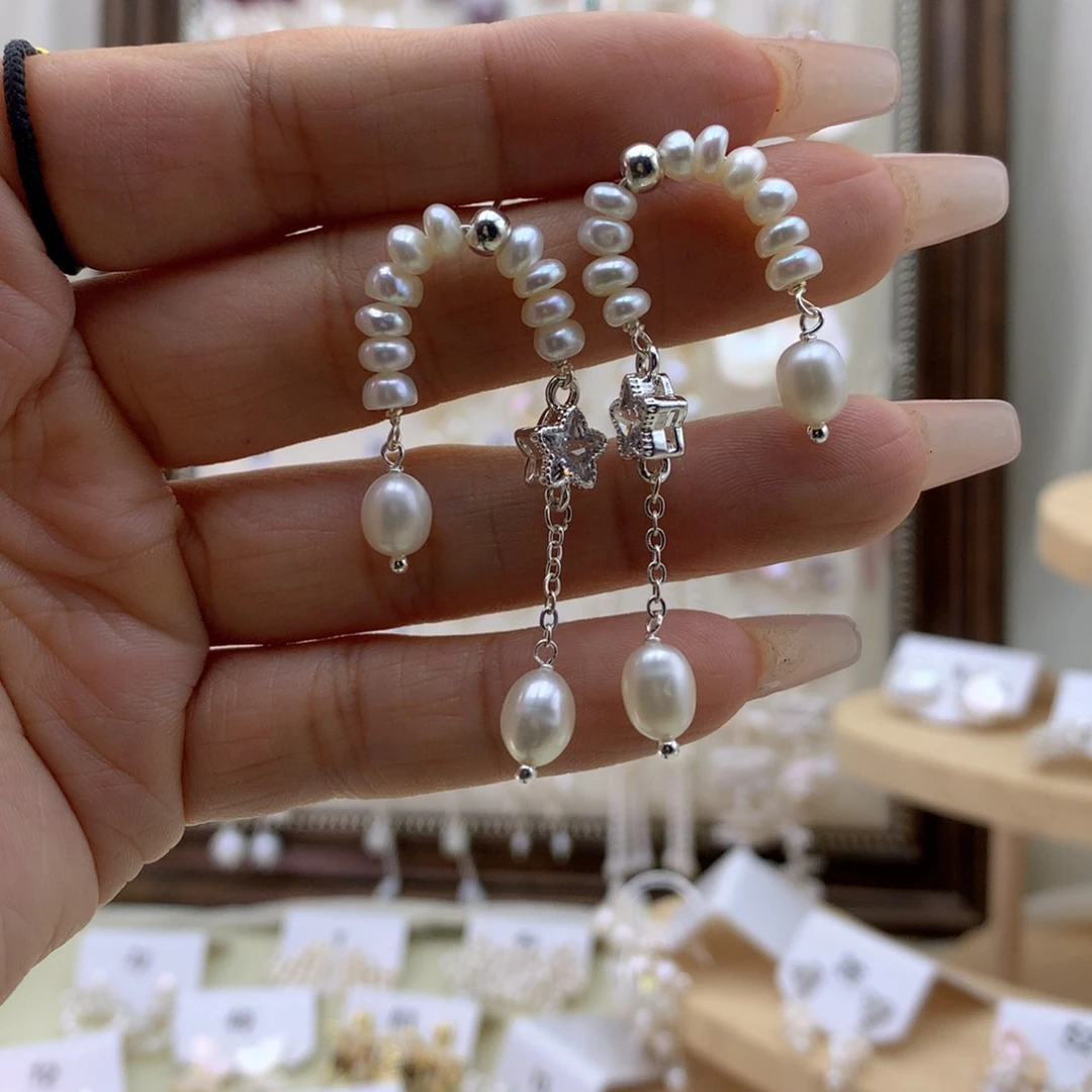 未镶嵌耳饰淡水珍珠