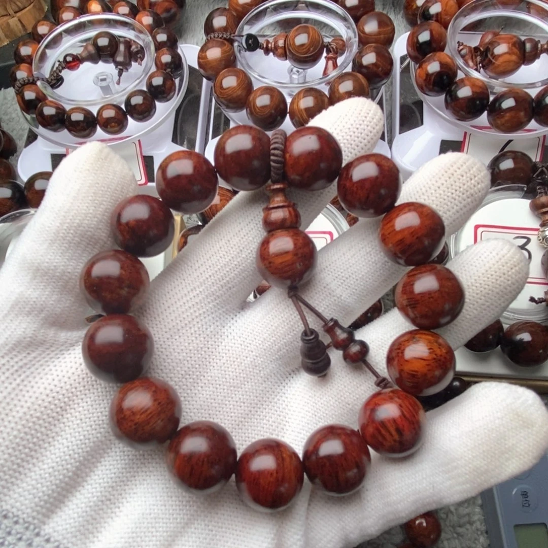 花梨木类手串/手链单***婆15火焰纹手串