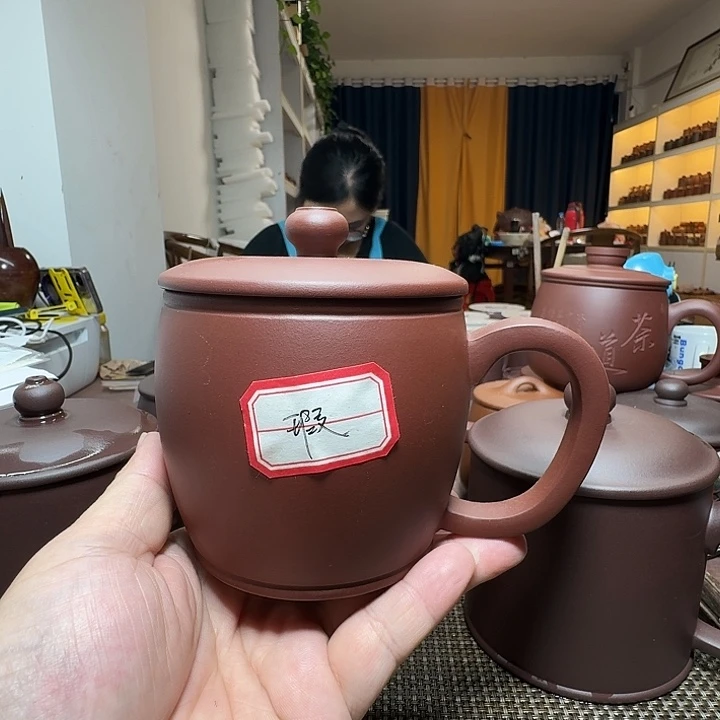 紫砂茶杯原矿紫砂宜兴紫砂