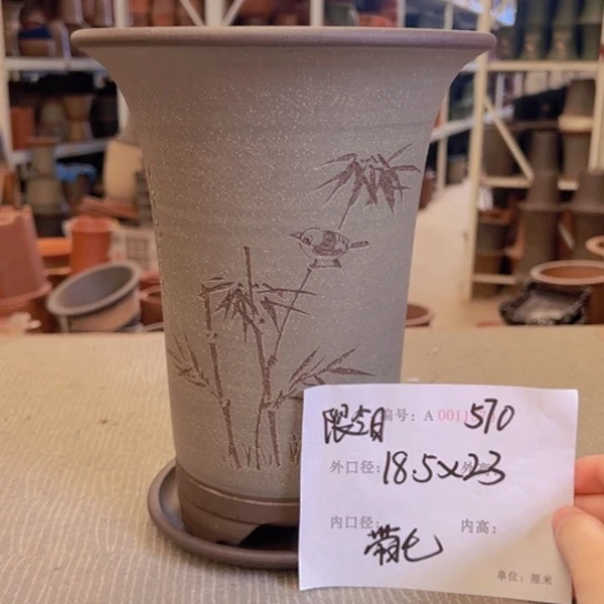 花盆紫砂紫紫砂盆