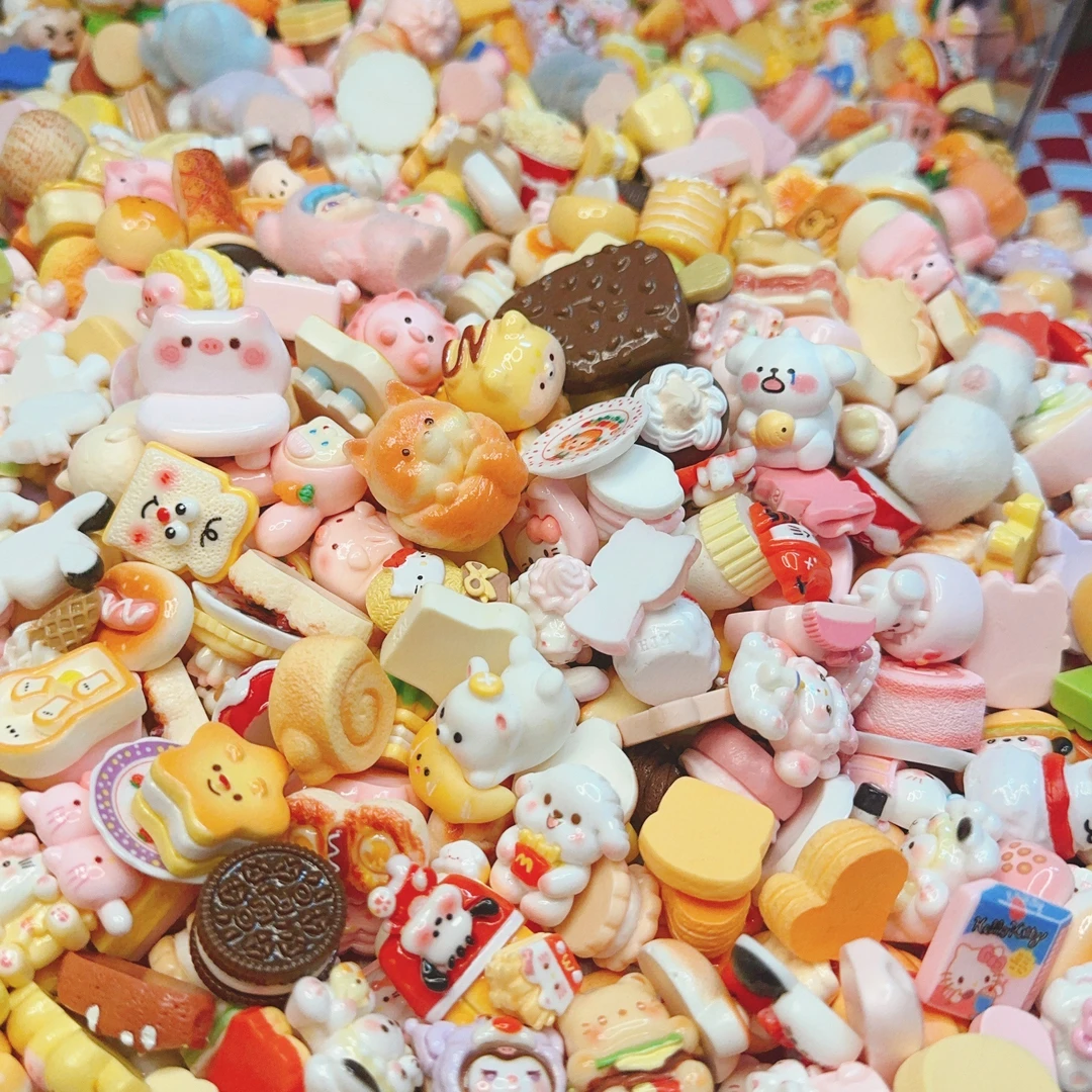 【清仓款】仿真食玩diy微缩模型摆件混装盲袋树脂配件饰品