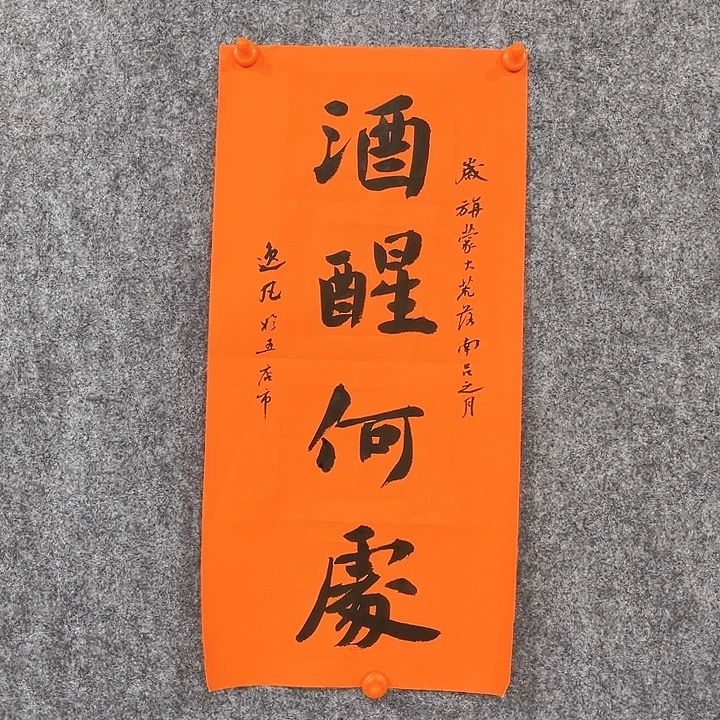 逸***凡书法回金华老师酒醒何处